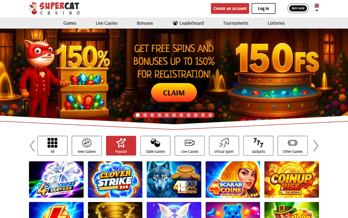 SuperCat Casino — Sign-up, captured from Chile