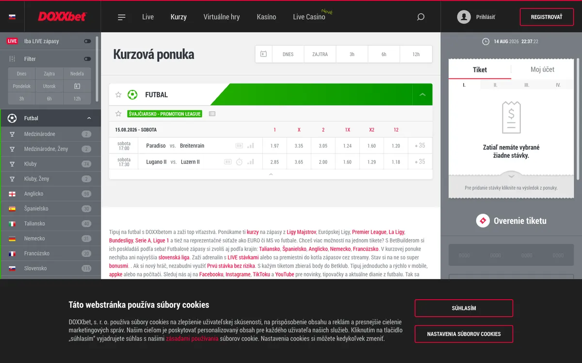 Doxxbet Casino — Promotions, captured from United Kingdom