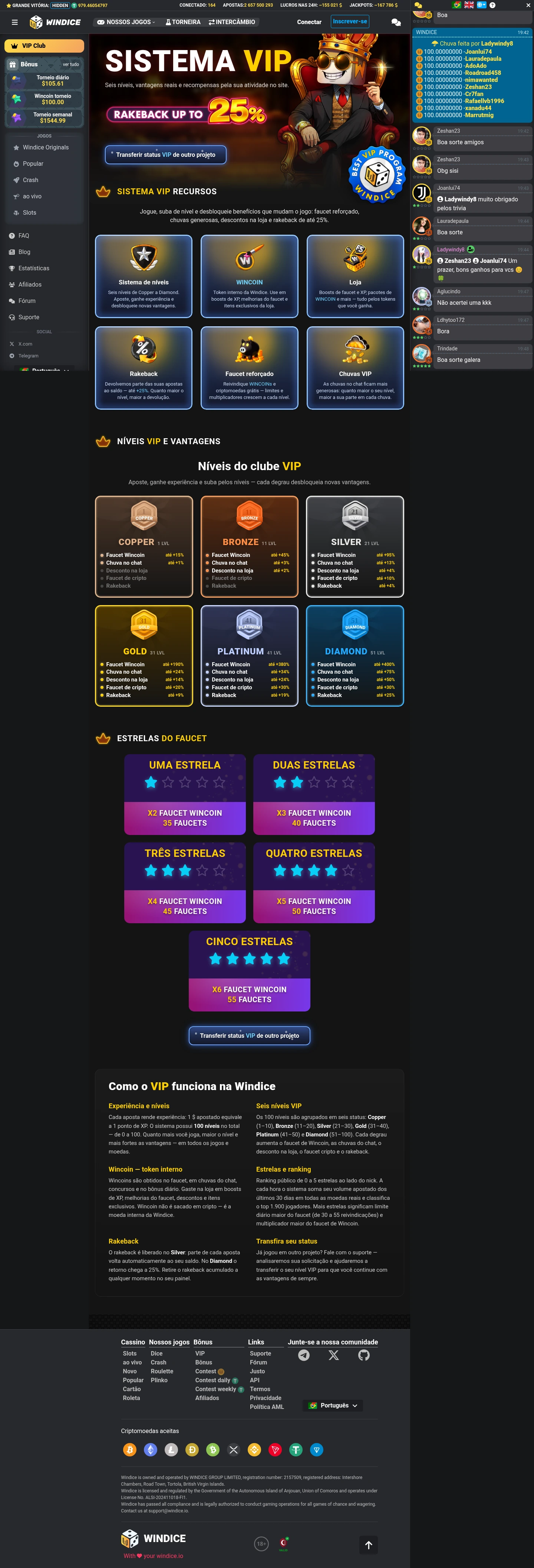 Windice — Bonuses, captured from Portugal