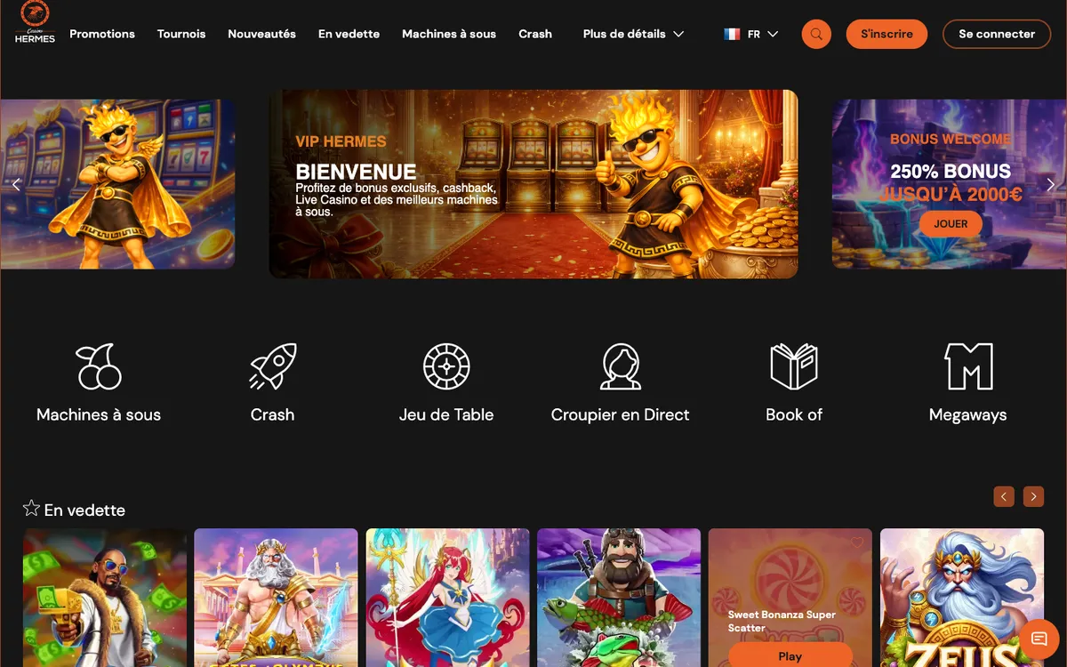 Casino Hermes — «Главная», снято из страны Франция