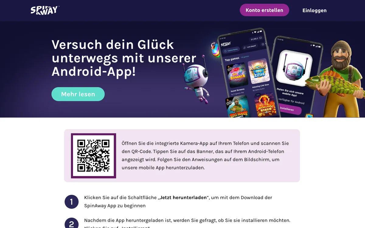 Spin Away Casino — Promotions, captured from Austria