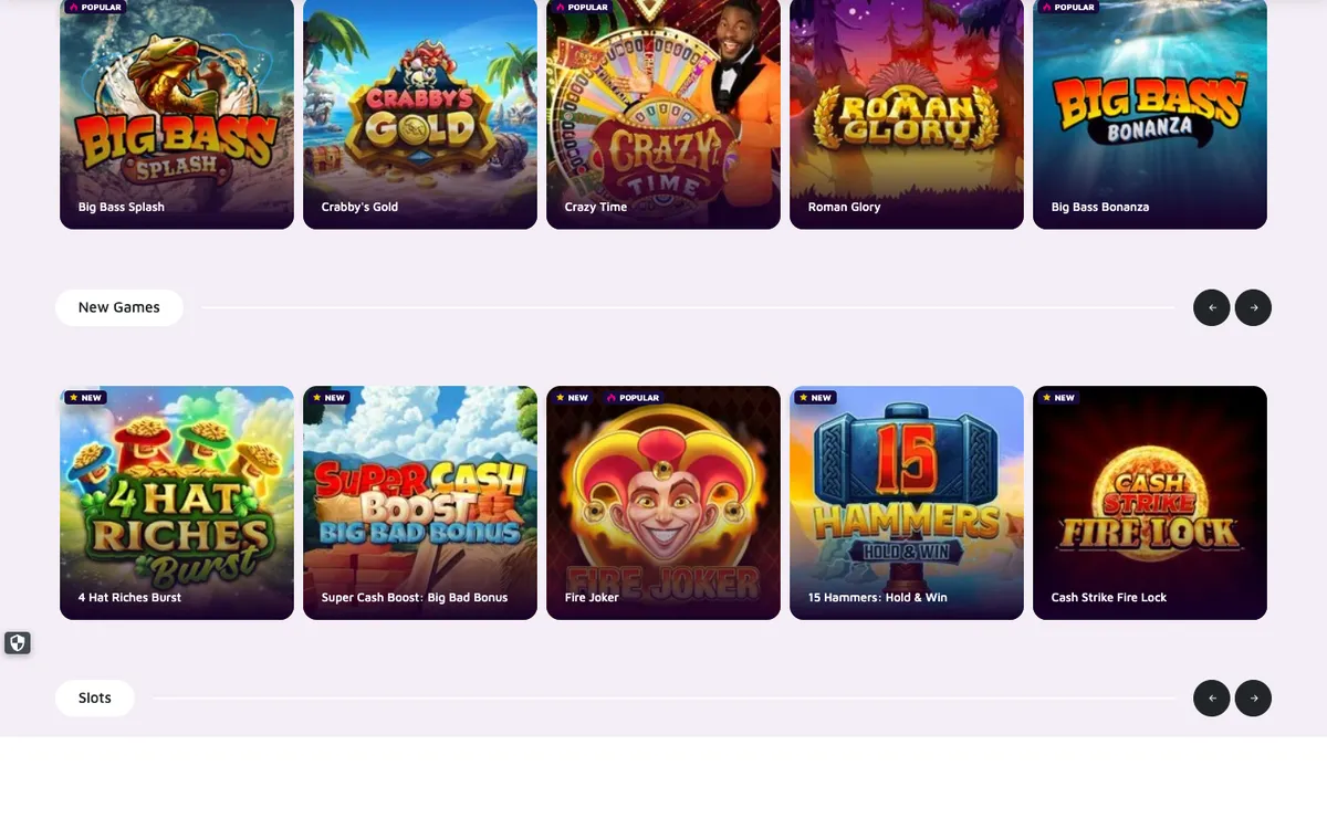 Lucky Vegas Casino — Home page, captured from Finland