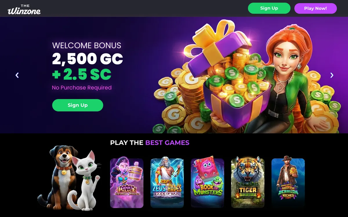 The Win Zone Casino — «Главная», снято из страны Соединенные Штаты