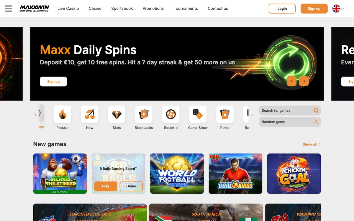 Maxxwin Casino — «Главная», снято из страны Хорватия