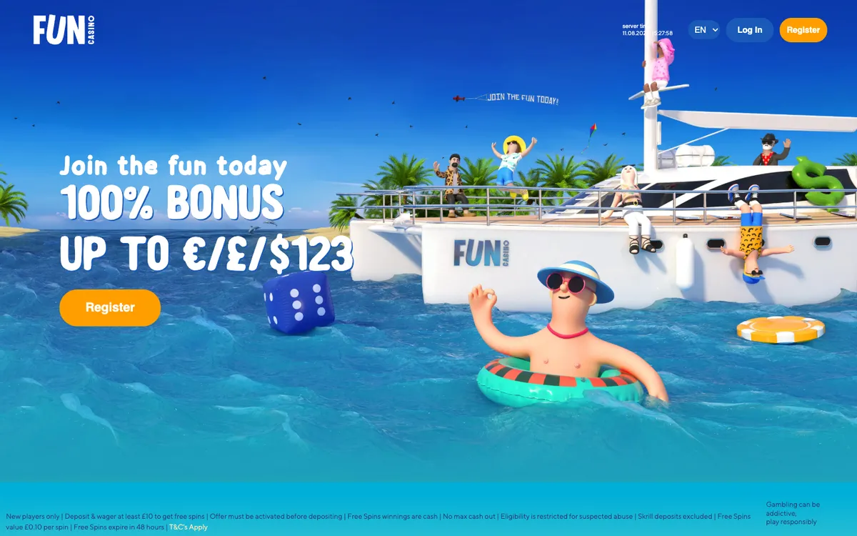 Fun Casino — «Главная», снято из страны Норвегия