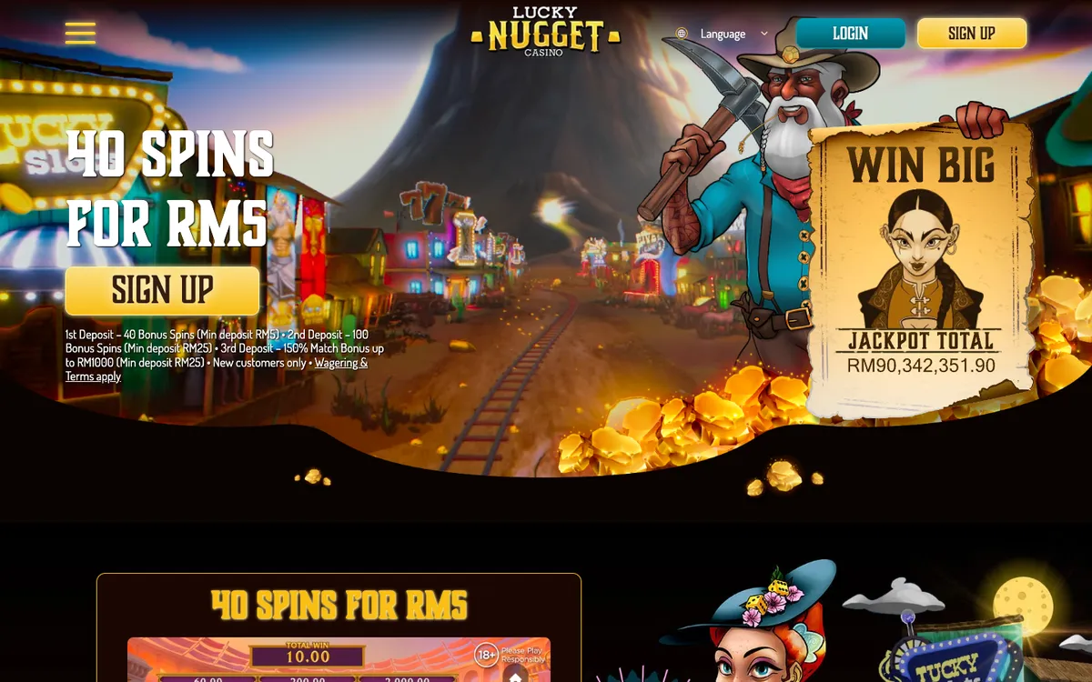 Lucky Nugget Casino — «Главная», снято из страны Малайзия