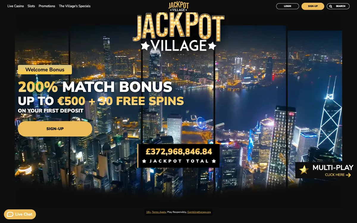 Jackpot Village Casino — «Главная», снято из страны Норвегия