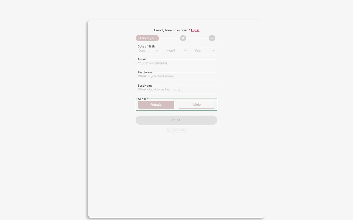 Ted Bingo Casino — Sign-up, captured from United Kingdom