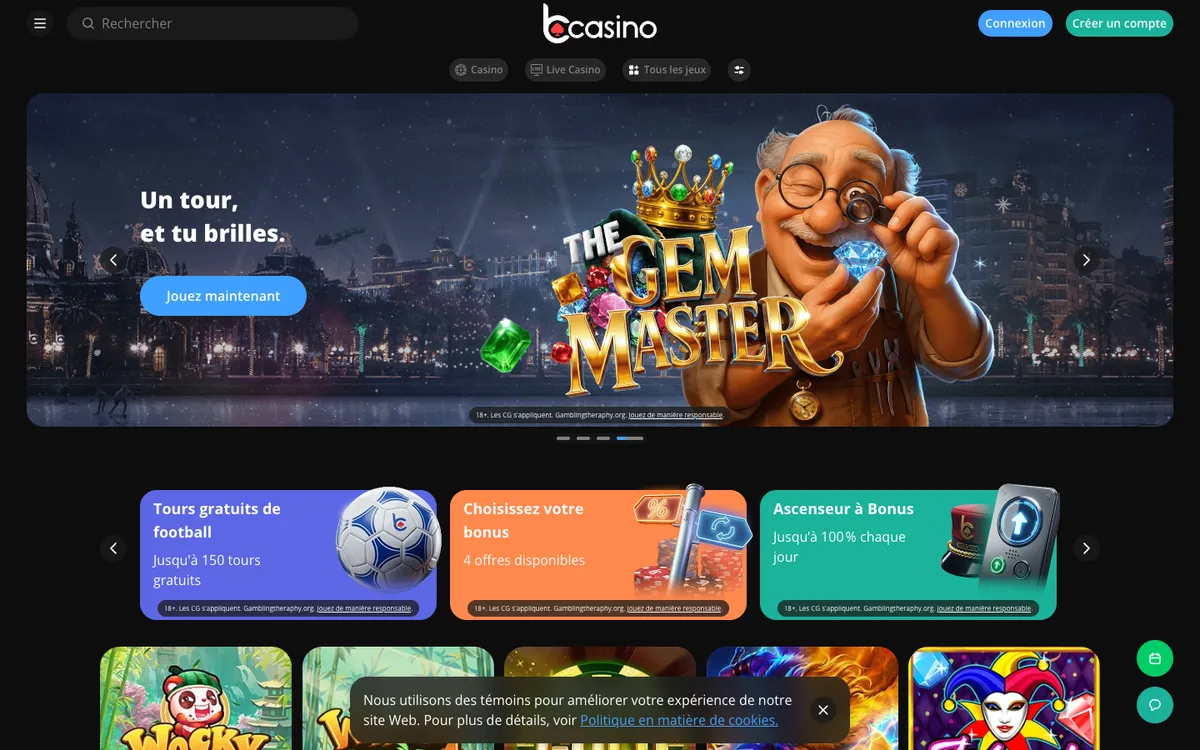 bCasino — «Главная», снято из страны Франция