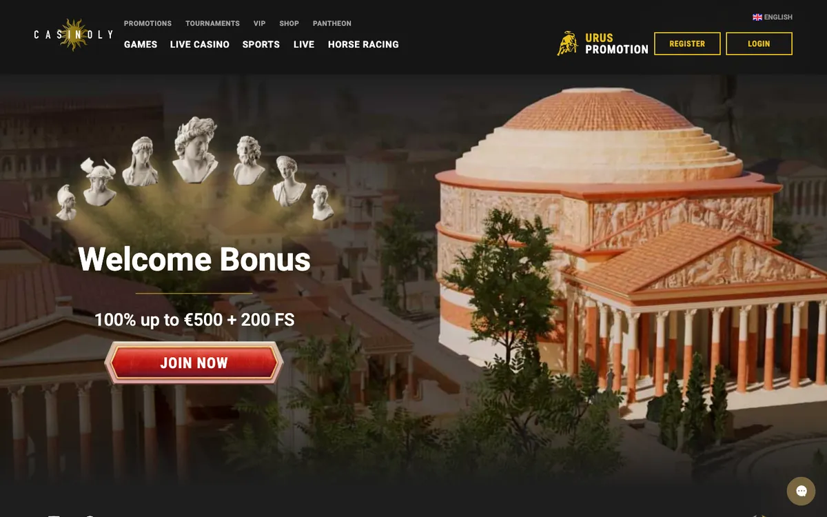 Casinoly Casino — «Главная», снято из страны Перу