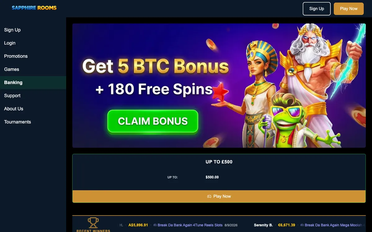 Sapphire Rooms — Payments, captured from United Kingdom
