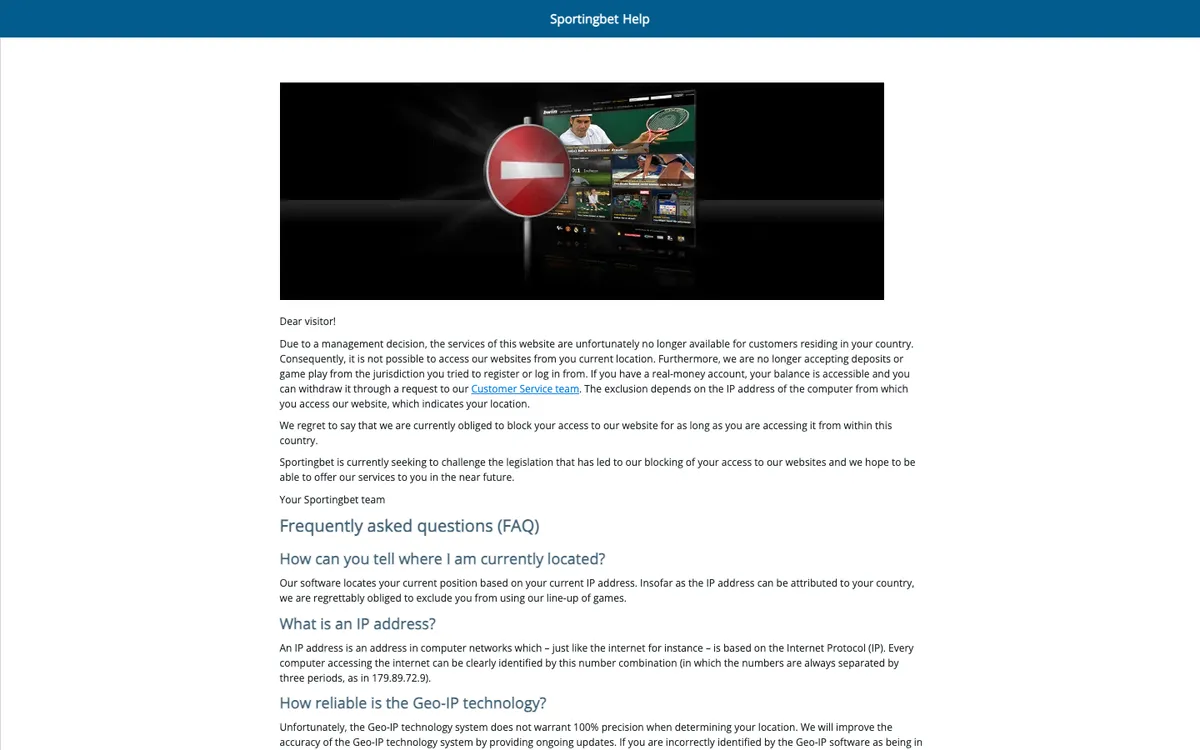 Sportingbet Casino — «Главная», снято из страны Швейцария