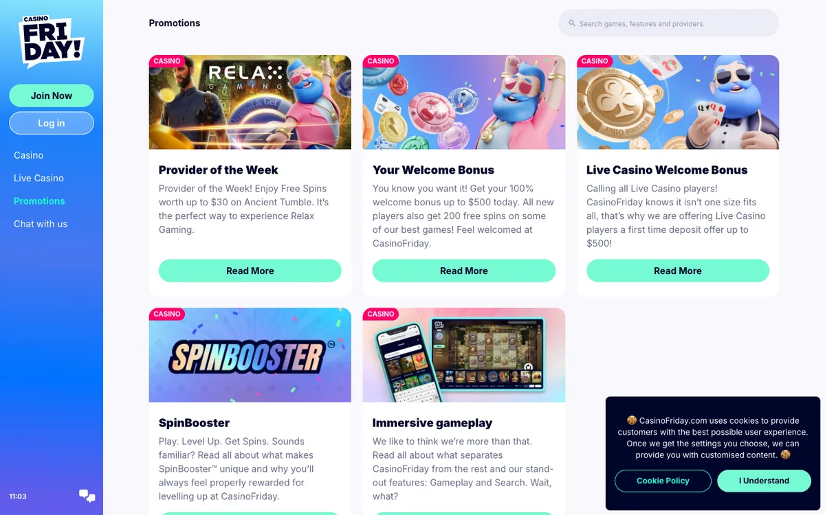 Casino Friday — «Акции», снято из страны Новая Зеландия