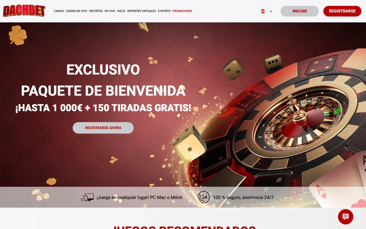 Dachbet Casino — «Главная», снято из страны Аргентина