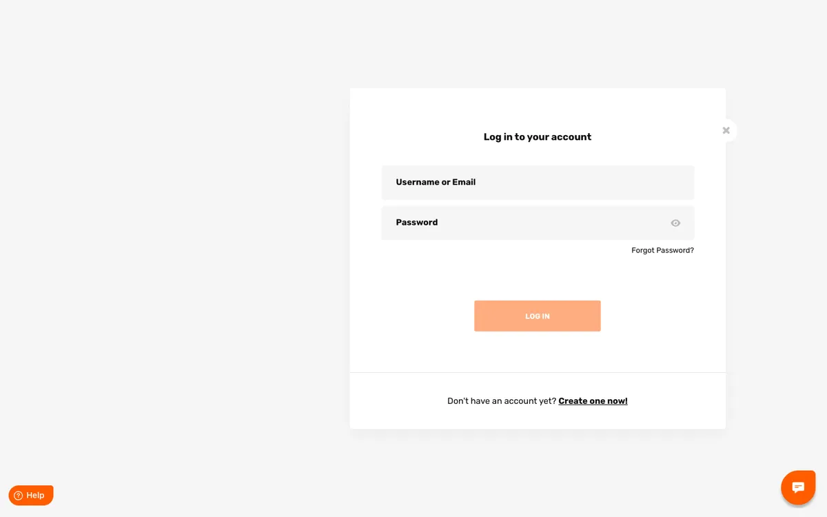 Nitro Casino — Sign-up, captured from Belgium