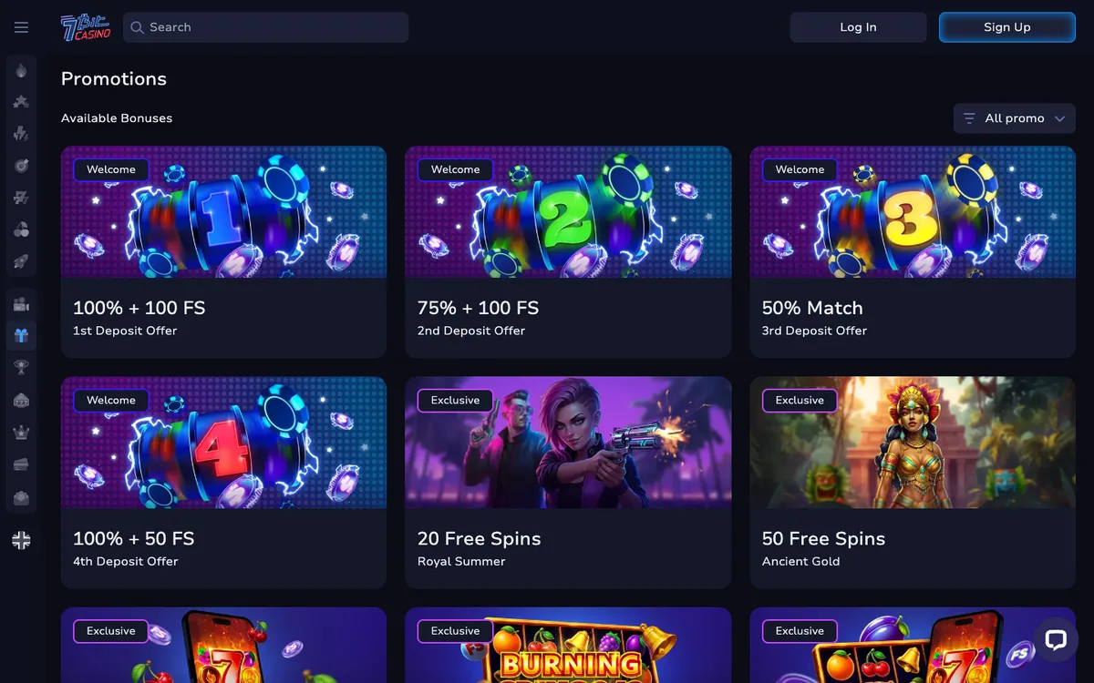 7BitCasino — «Акции», снято из страны Австралия