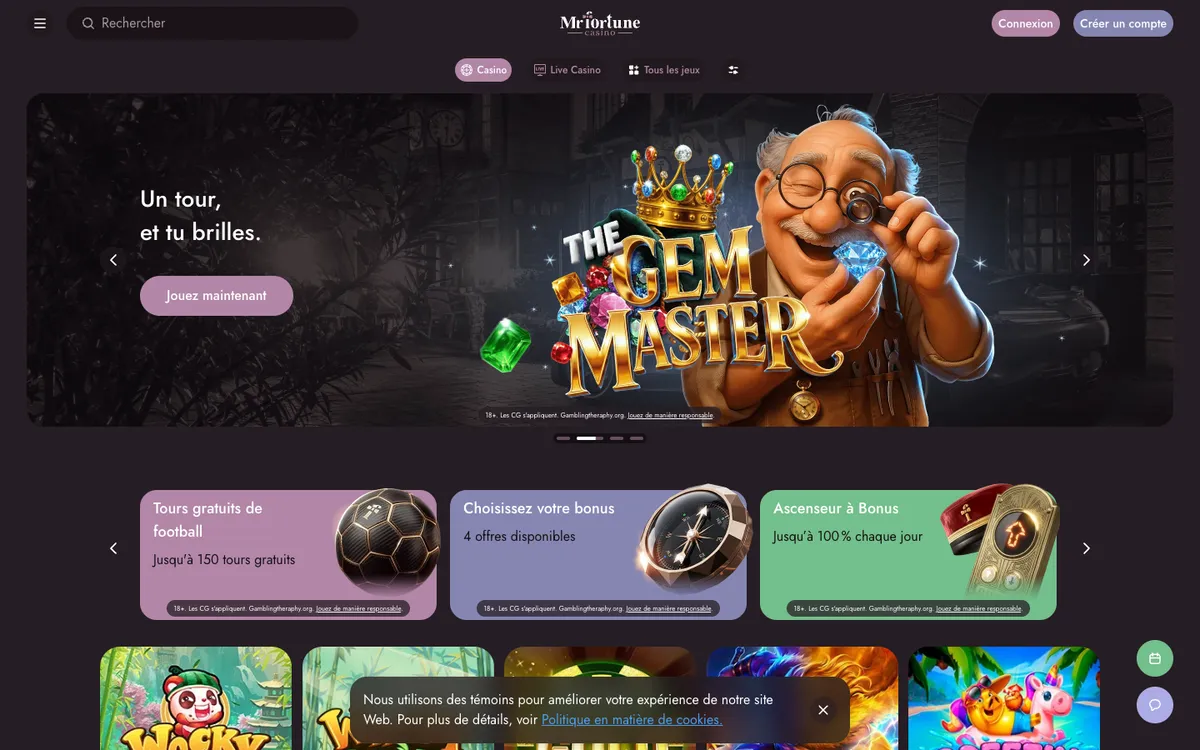 Mr Fortune Casino — «Главная», снято из страны Франция