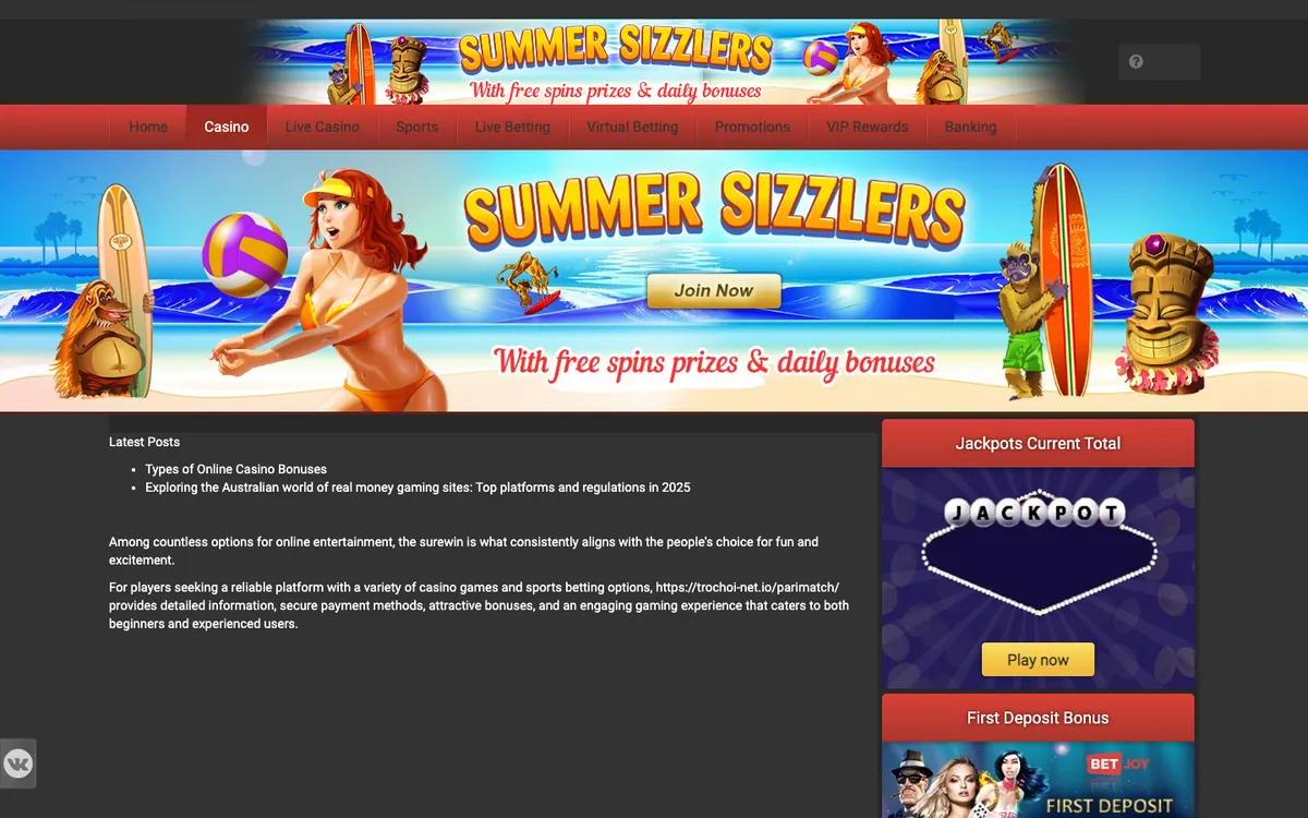BETJOY Casino — «Главная», снято из страны Соединенные Штаты