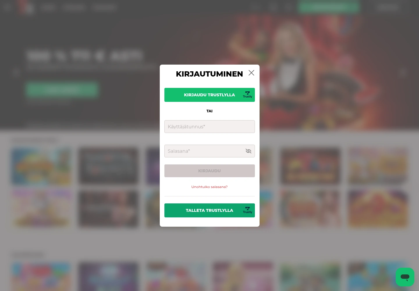 711 Casino — «Регистрация», снято из страны Финляндия