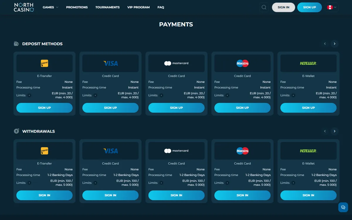 North Casino — «Платежи», снято из страны Канада