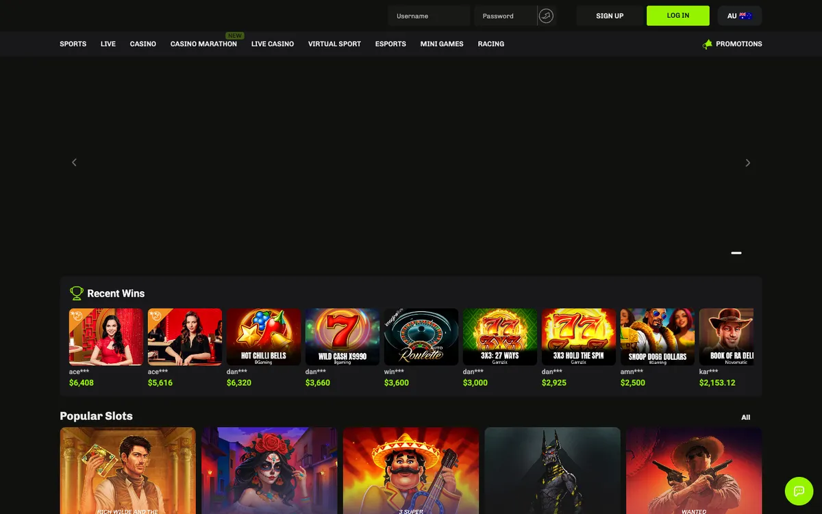 Velobet Casino — Sign-up, captured from Australia