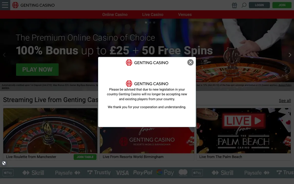 Genting Casino — Sign-up, captured from Australia