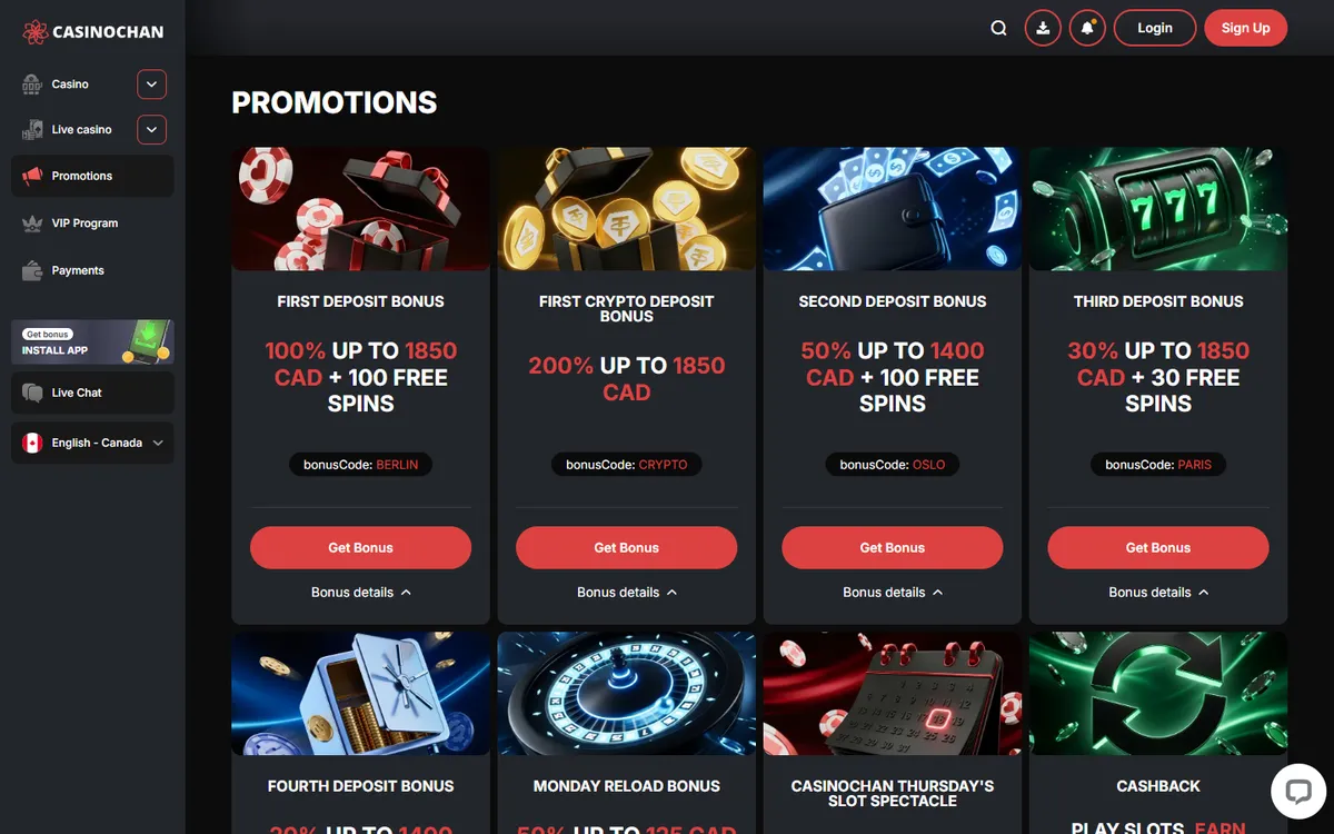 CasinoChan — «Акции», снято из страны Канада