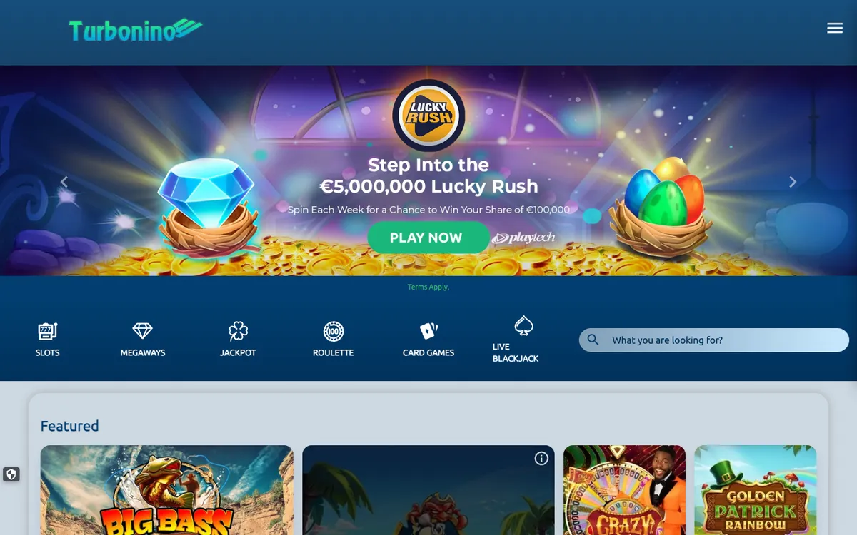Turbonino Casino — «Главная», снято из страны Финляндия