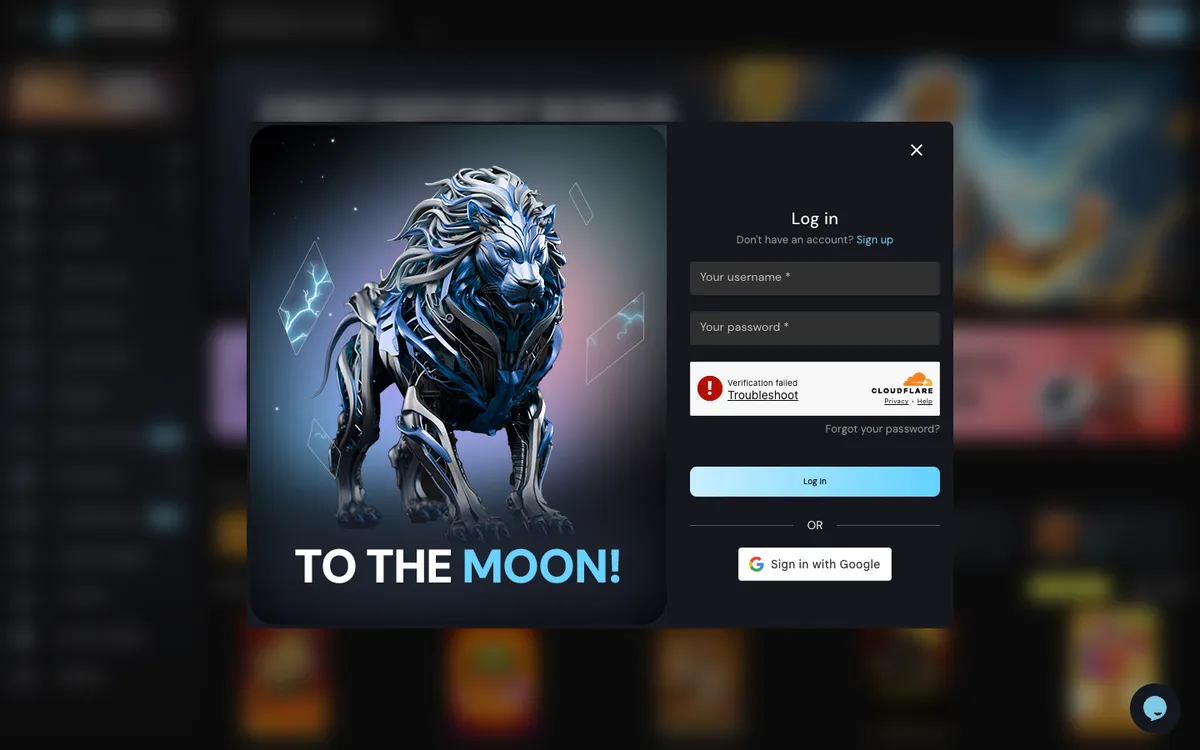 Mondcasino — Sign-up, captured from Canada