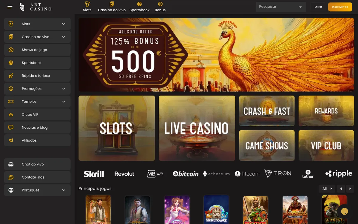 ArtCasino — «Главная», снято из страны Бразилия