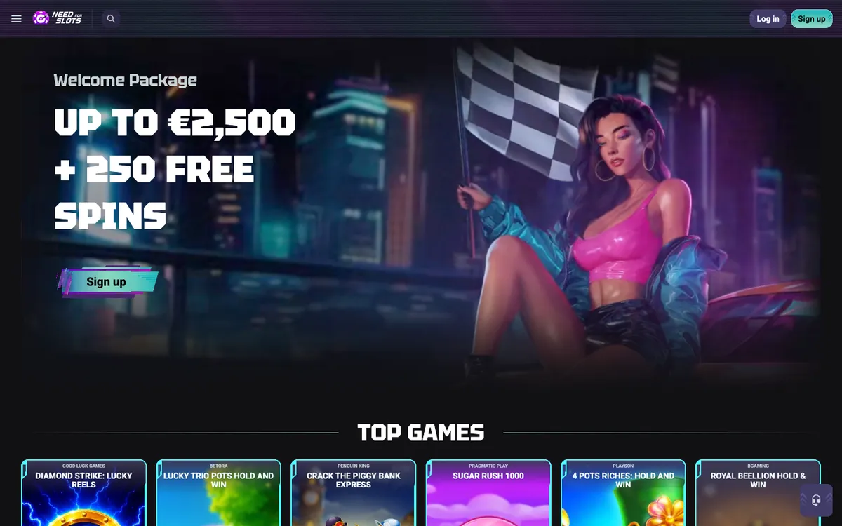 Needforslots Casino — Home page, captured from Croatia