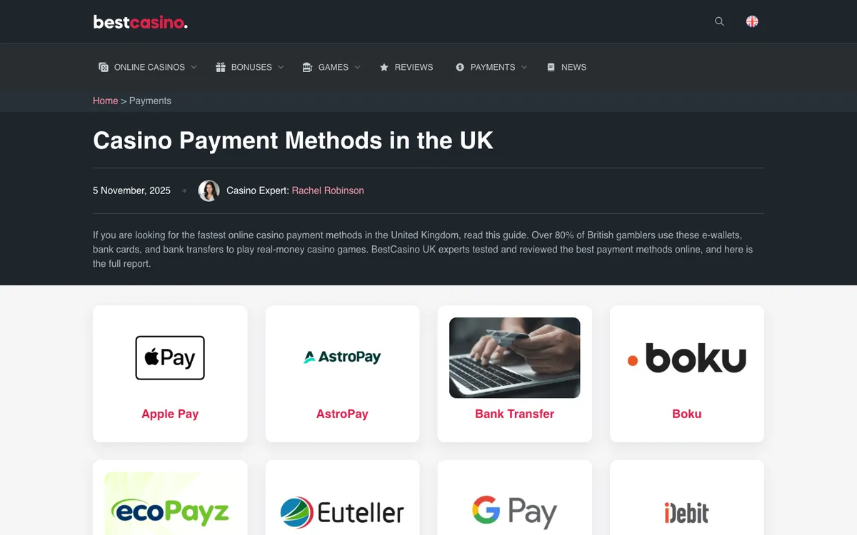 BestCasino — «Платежи», снято из страны Швеция