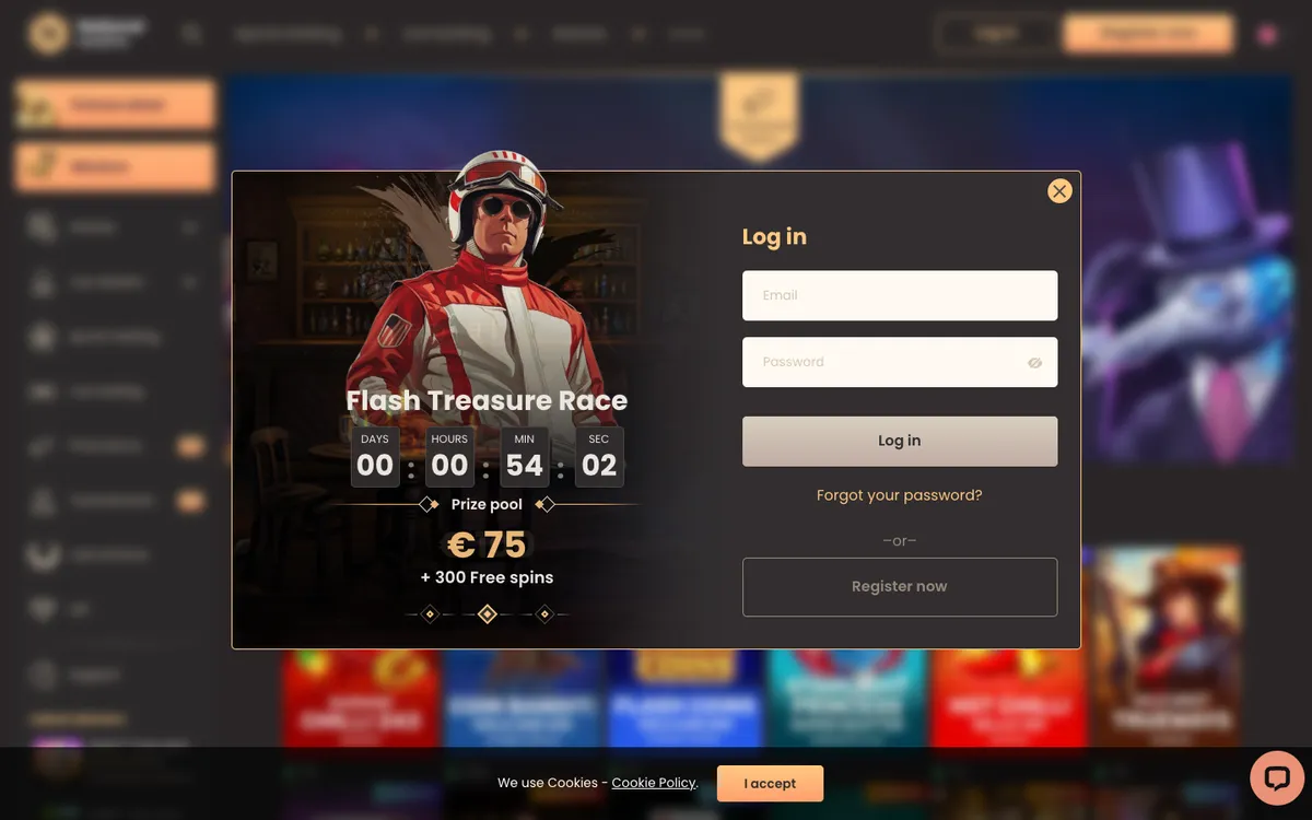 National Casino — Sign-up, captured from Malaysia