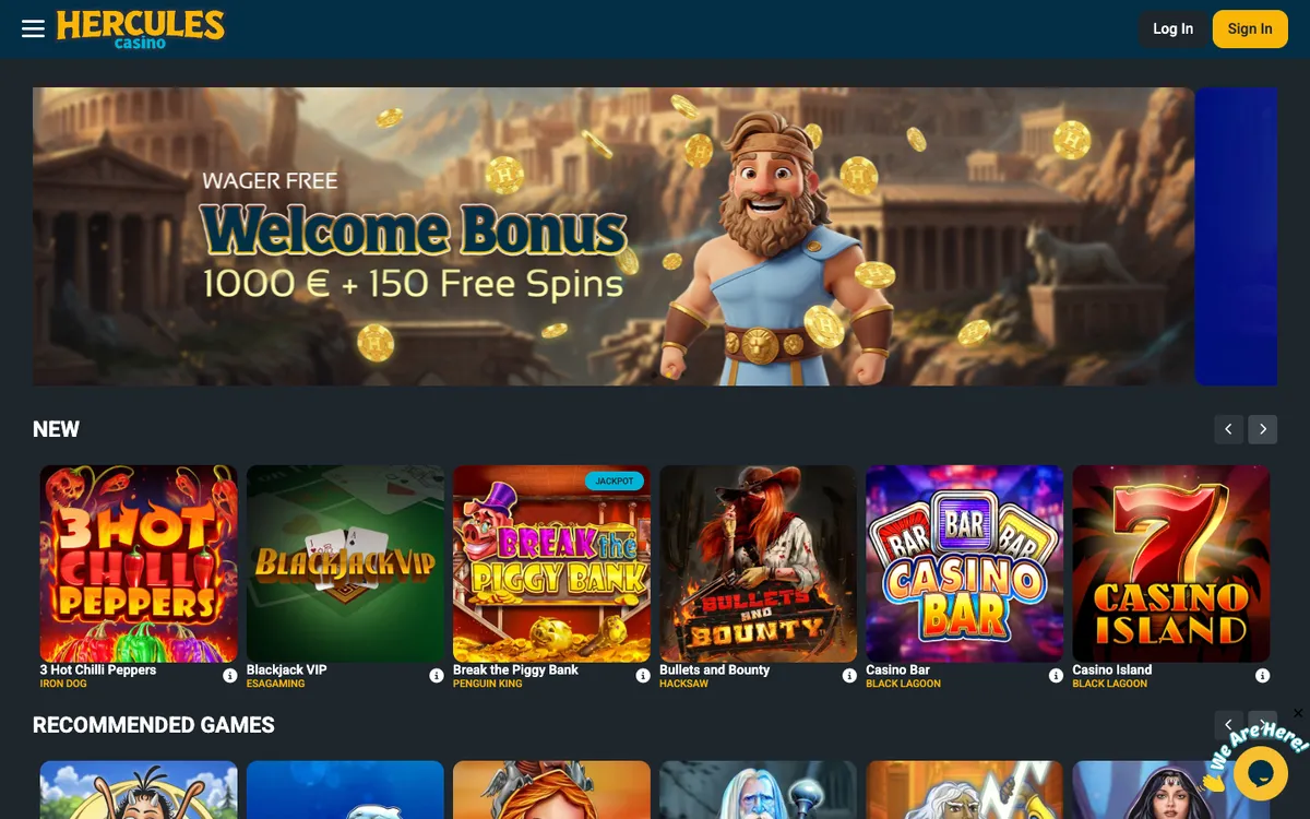 Hercules Casino — «Главная», снято из страны Австрия