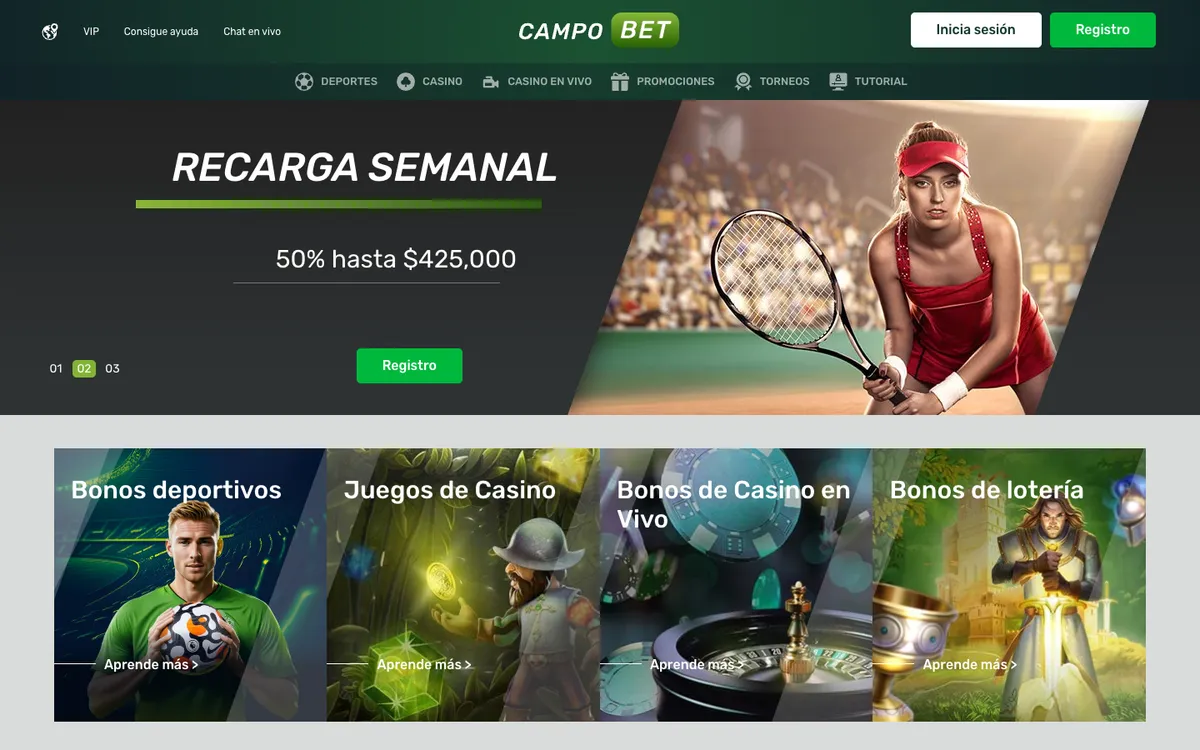 Campobet Casino — Home page, captured from Chile