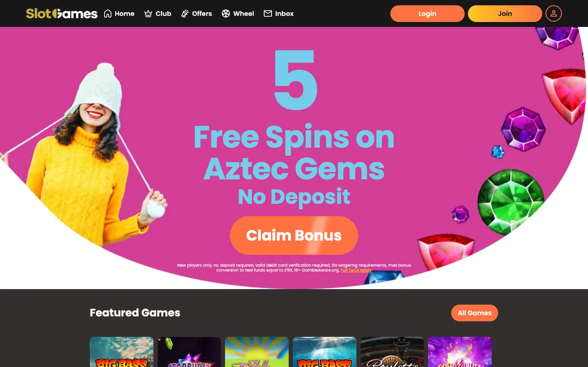 Slot Games Casino — «Главная», снято из страны Великобритания