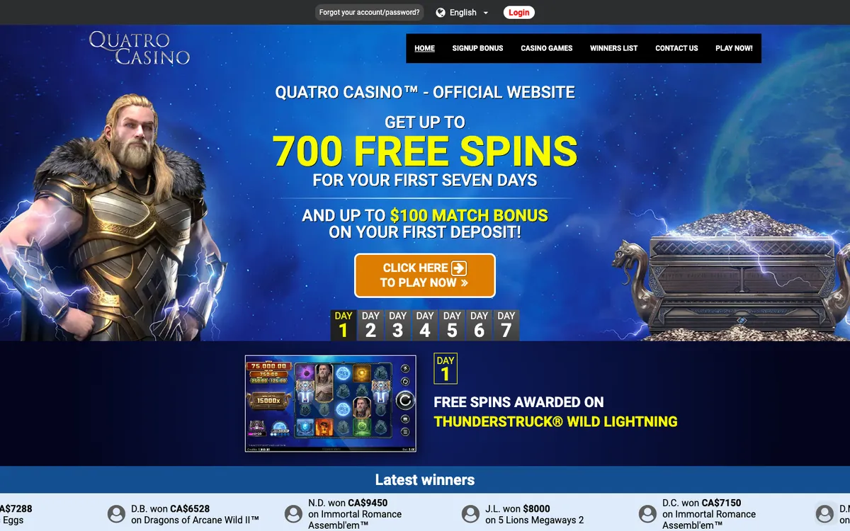 Quatro Casino — «Главная», снято из страны Финляндия