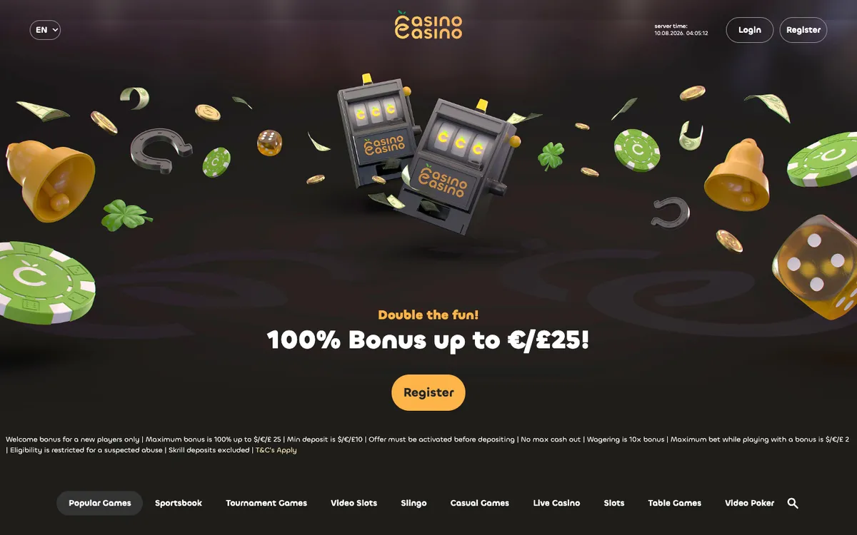 CasinoCasino — Home page, captured from Austria
