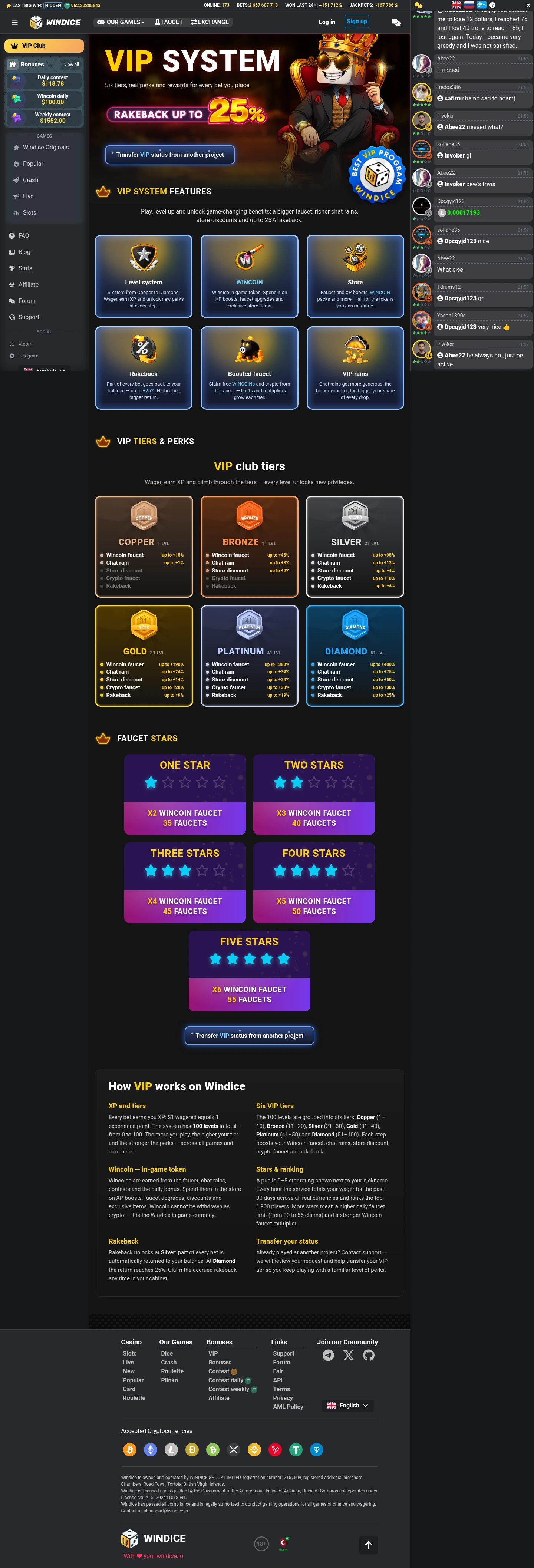 Windice — Bonuses, captured from Finland