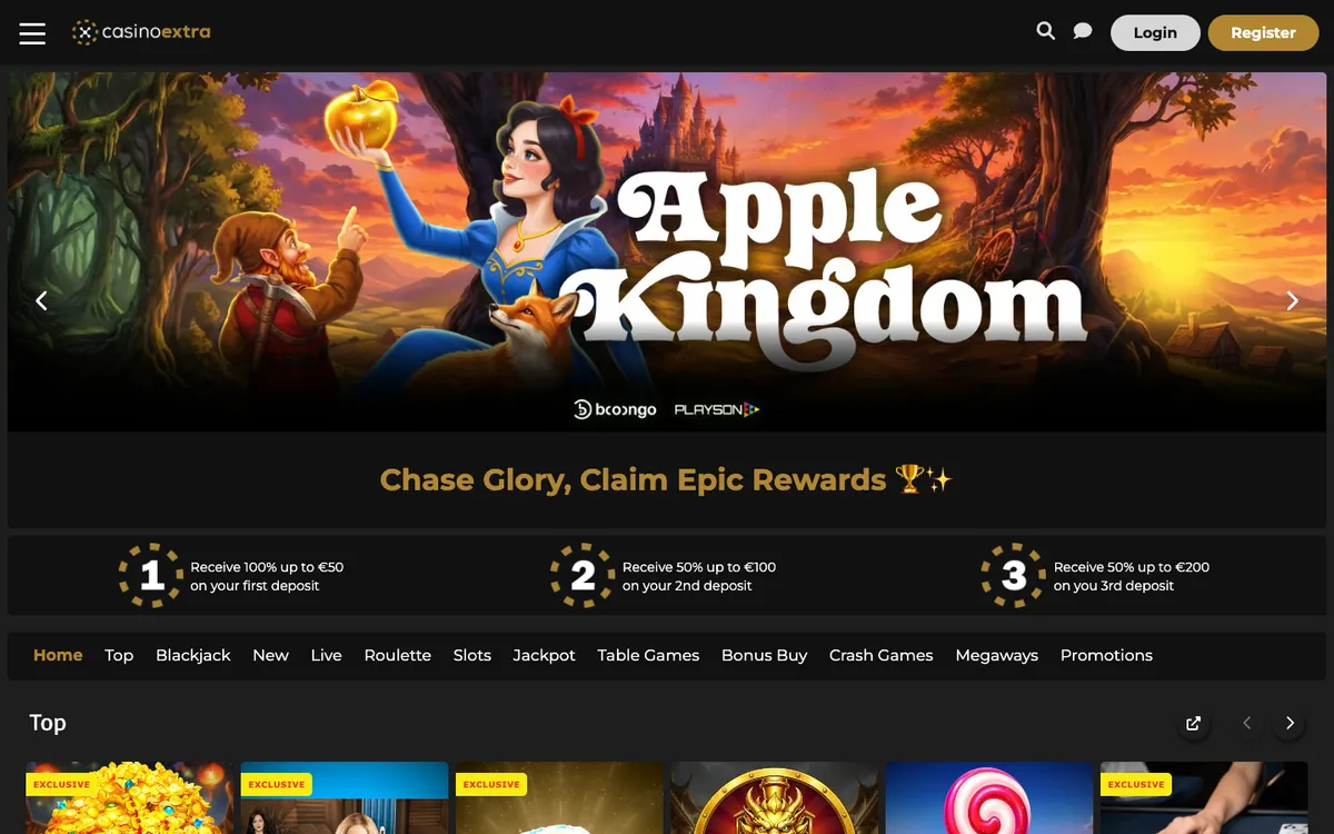 Casino Extra — «Главная», снято из страны Великобритания