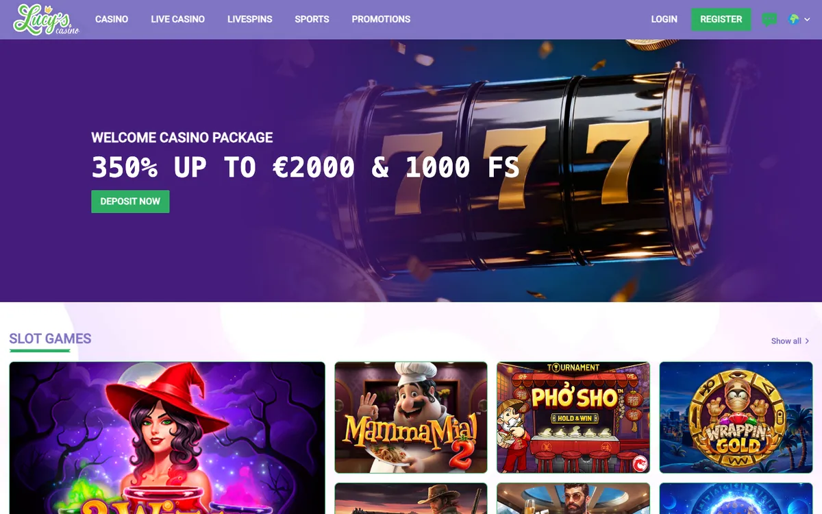 Lucy's Casino — «Главная», снято из страны Новая Зеландия