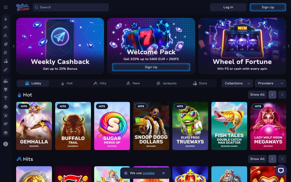 7BitCasino — «Главная», снято из страны Германия