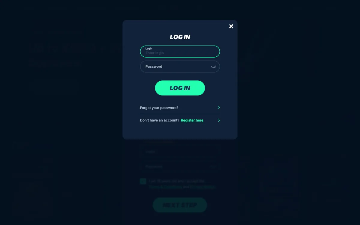 PlayZilla Casino — «Регистрация», снято из страны Новая Зеландия