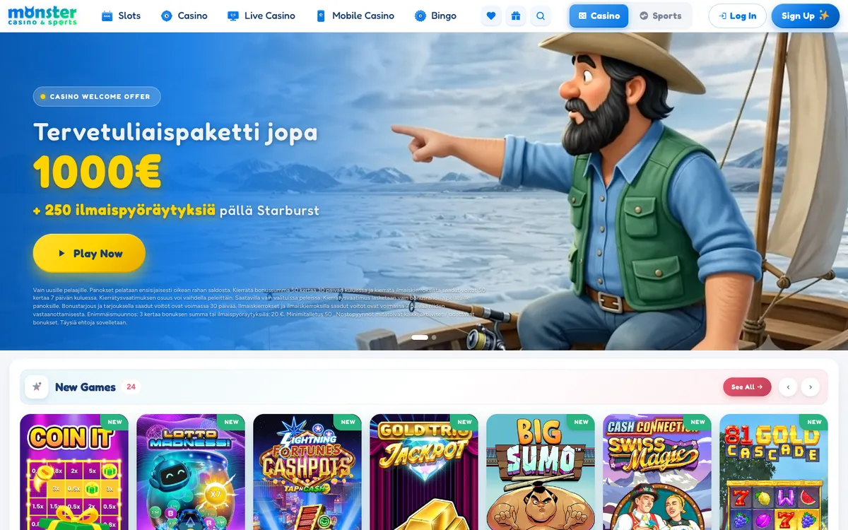 Monster Casino — «Главная», снято из страны Финляндия