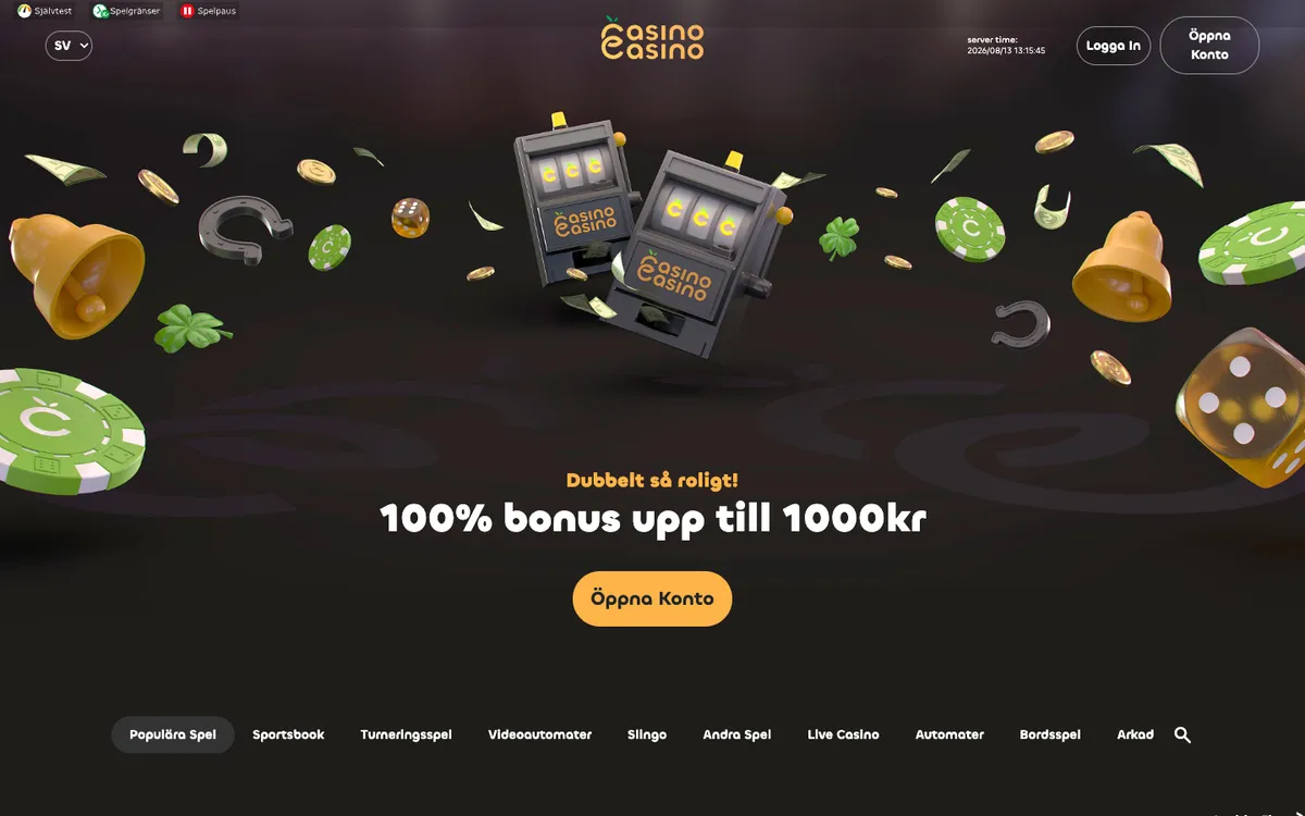 CasinoCasino — Home page, captured from Sweden