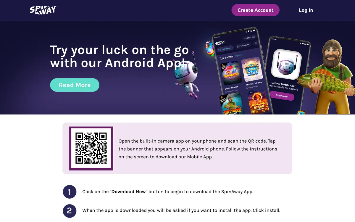 Spin Away Casino — Promotions, captured from Australia