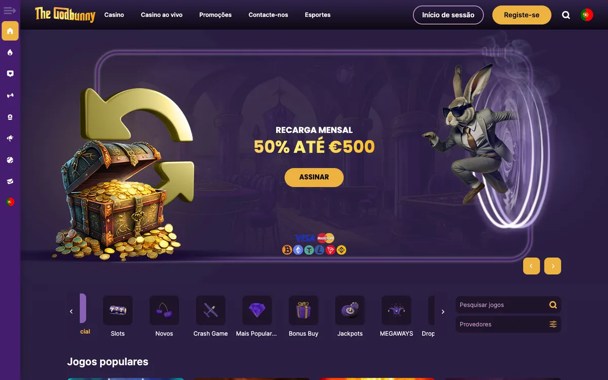 Godbunny Casino — «Главная», снято из страны Португалия
