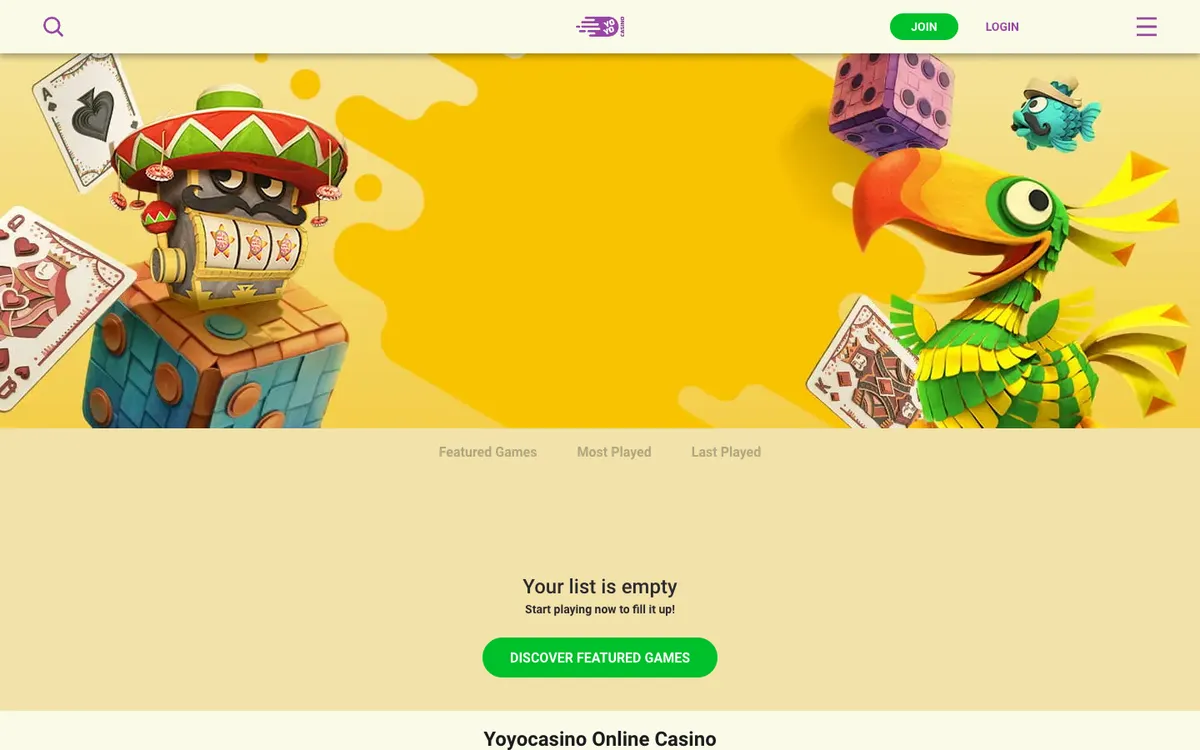 YoyoCasino — «Главная», снято из страны Венгрия