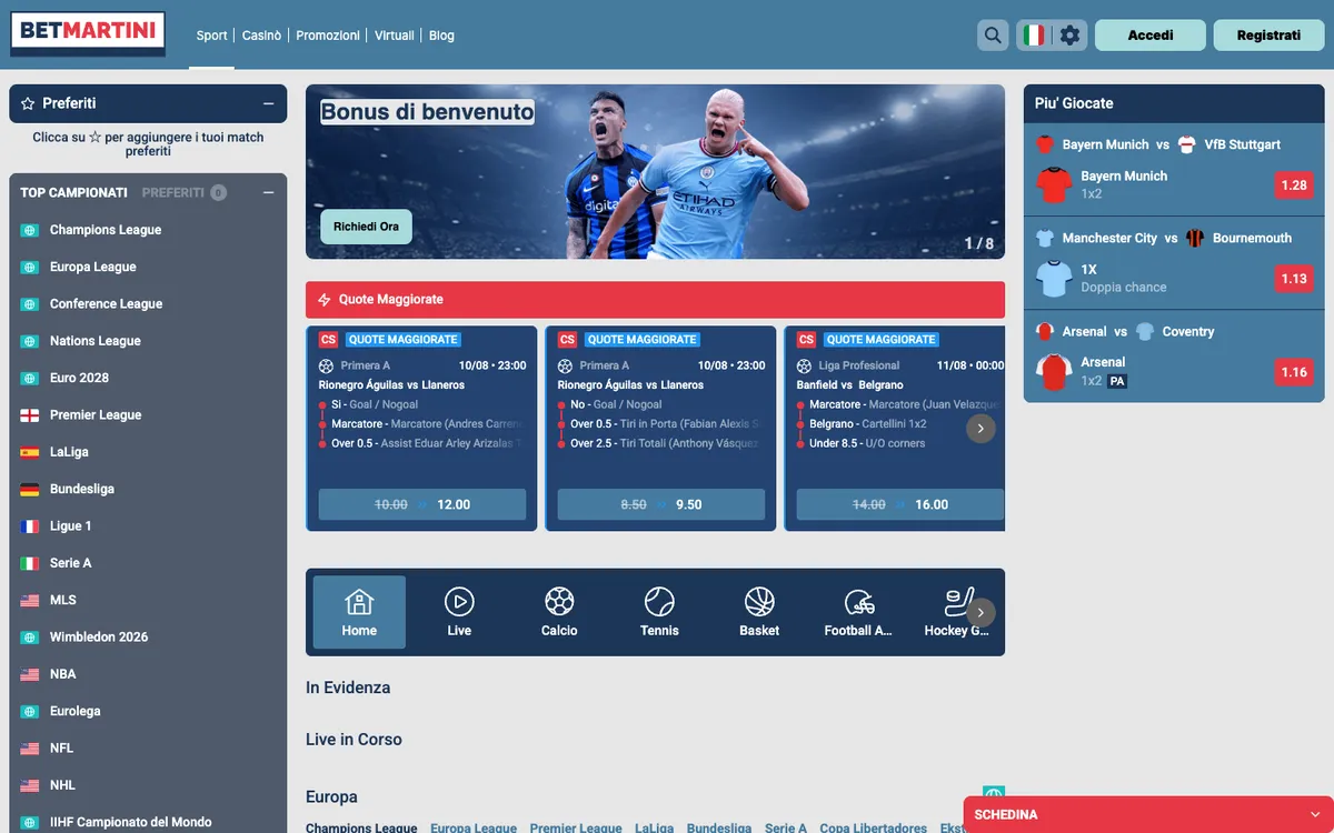 Betmartini Casino — Home page, captured from Brazil
