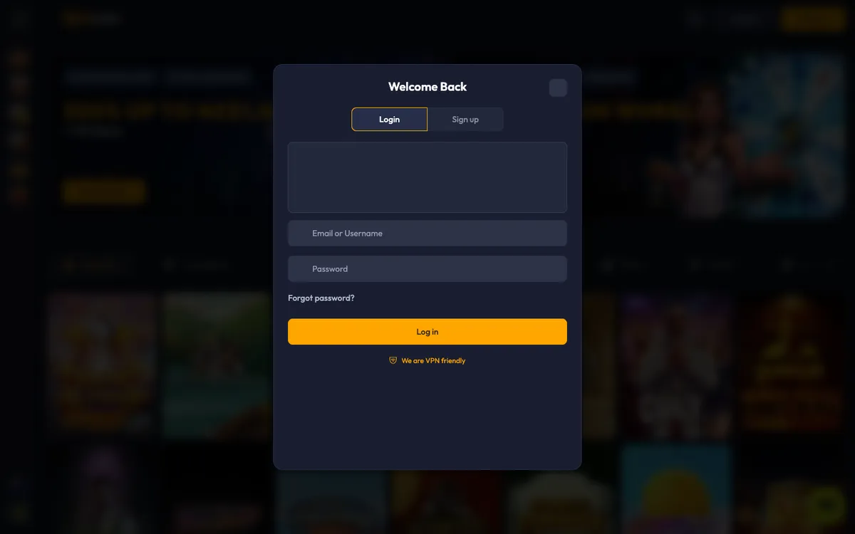 Spinhub Casino — Sign-up, captured from New Zealand